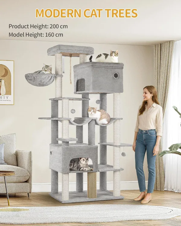 200cm XXL Kratzbaum — Kratzparadies für große Katzen & Maine Coon - Image 5