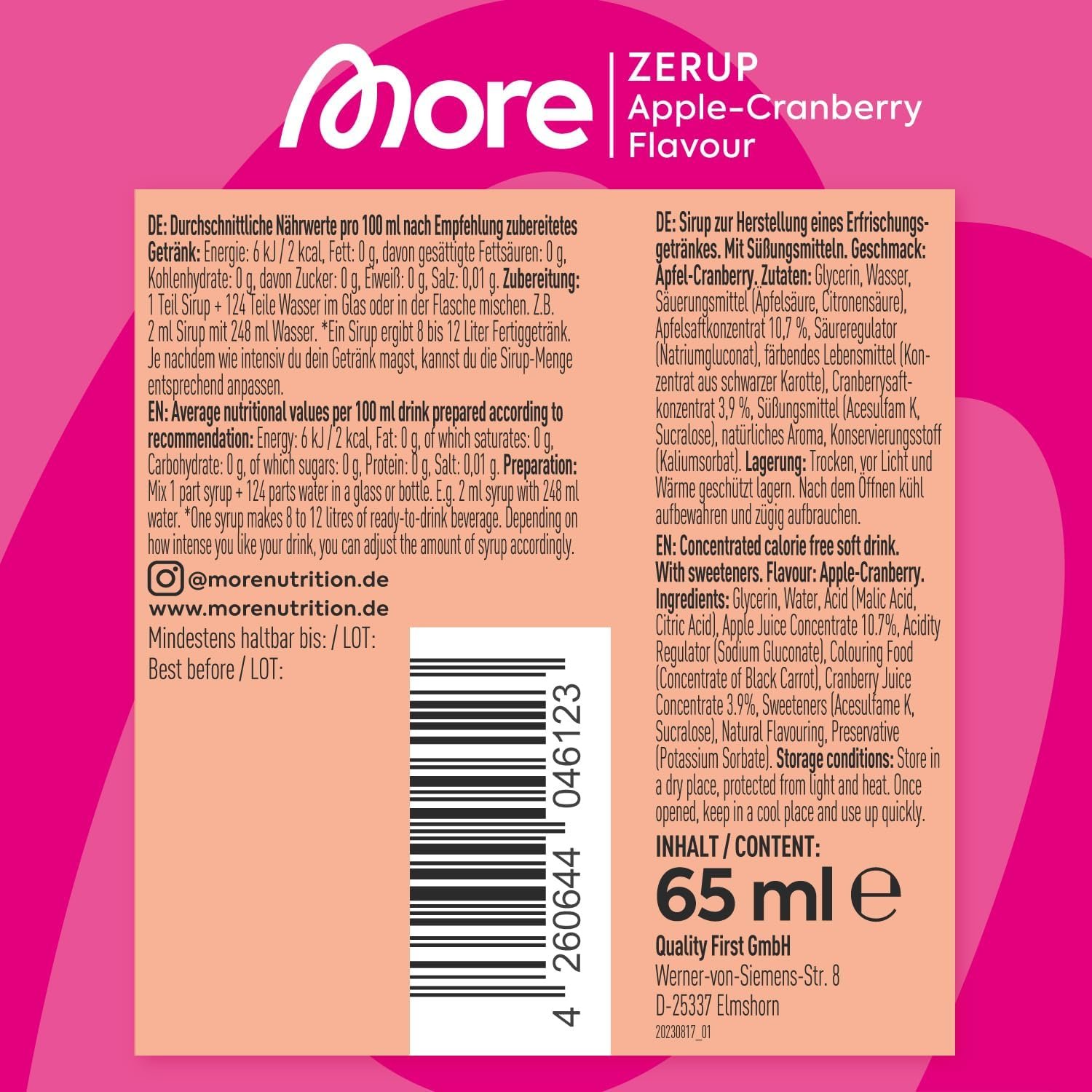 More Nutrition Zerup Mega-Bundle (6er Pack) - Image 5